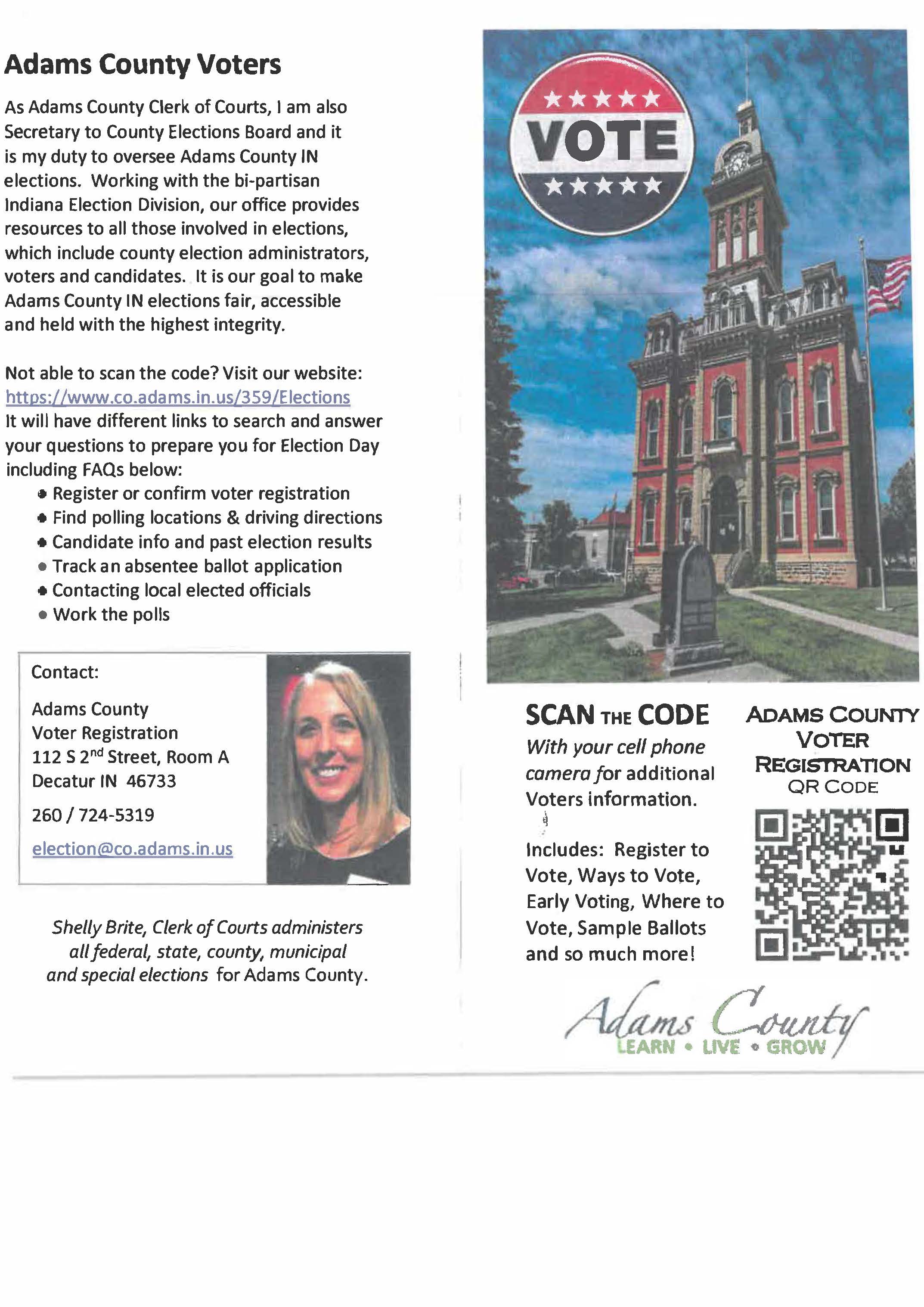 Adams County Voter Registration 