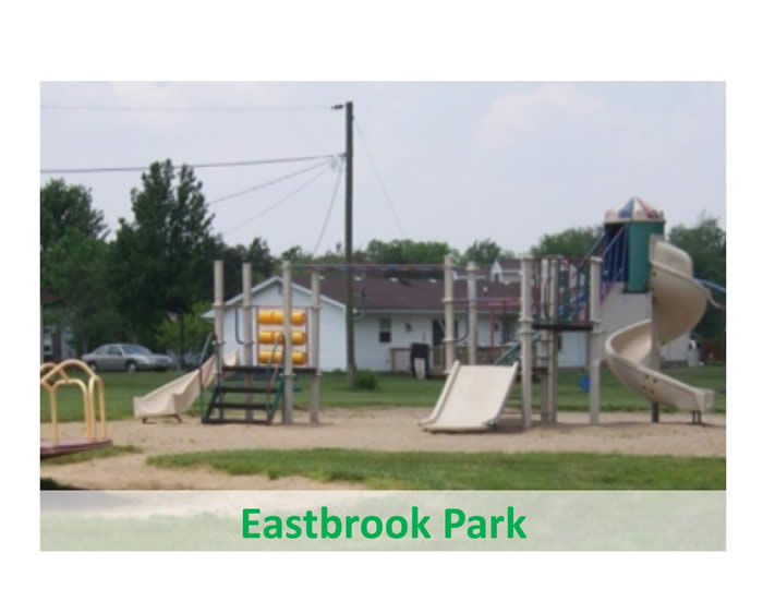 A tan, plastic playground in the sand